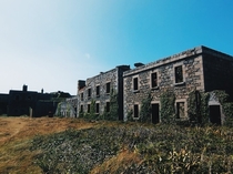 Abandoned fort Victorian later Nazi on island of Alderney UK 