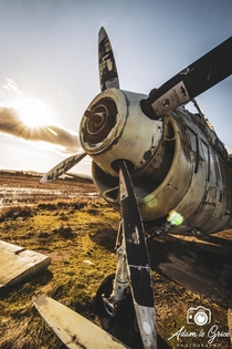 Abandoned Gannet Airplane in Errol Scotland