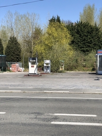 Abandoned gas station Blharies Belgium 