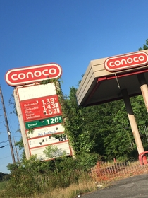 Abandoned gas station near my house Check out those prices