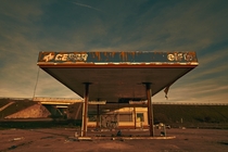 Abandoned gas station Spain 