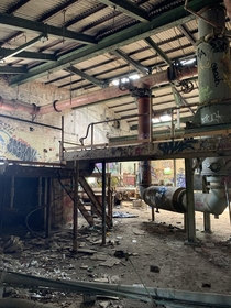 Abandoned gas works building in Richmond VA