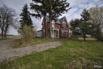 Abandoned Gothic Revival House in Rural Ontario Canada 