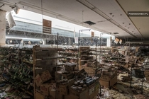 Abandoned grocery store near Fukushima Japan 