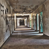Abandoned hallway to nowhere