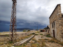 Abandoned harbour on the Goli Otok prison island Croatia