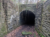 Abandoned hidden Railway Tunnel  years old Forest Of Dean - UK  x  OC