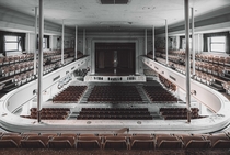 Abandoned high school auditorium
