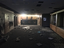 Abandoned high school I explored today closed 