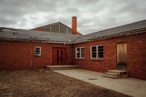 Abandoned high school in Huntley Wyoming 
