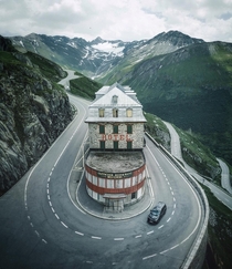 Abandoned Hotel Belvdre Furka pass Switzerland 
