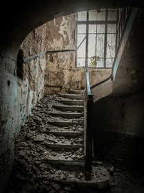 Abandoned hotel interior in Romania