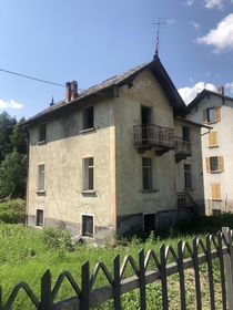 Abandoned house in Bormio Italy wait for it at night