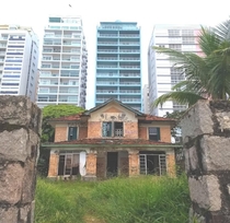 Abandoned house on a beach in Brazil