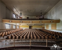 Abandoned lecture auditorium in USA wwwobsidianurbexphotographycom 