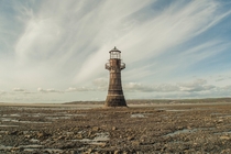 Abandoned lighthouse in Llanmadoc United Kingdom