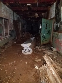 Abandoned mental hospital in embreville PA currently being demolished