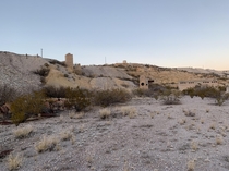 Abandoned mercury mine complex in west Texas