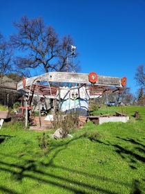 Abandoned merry-go-round