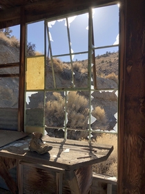 Abandoned mine site Nevada USA