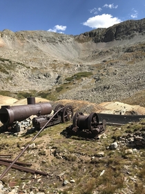 Abandoned mining equipment high country Colorado OC