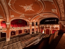 Abandoned Movie Theater With Grand Architecture 