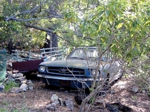 Abandoned Mustang in California yard