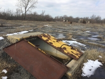 Abandoned Nike Missile Site C- in Northwest Indiana one of  anti-aircraft anti-ballistic missile bases once encircling the most valuable American cities strategically valuable from ish-