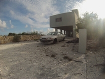 Abandoned oceanfront mansion Eleuthera Bahamas 