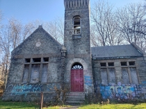 Abandoned office in Oakwood Cemetery SyracuseNY