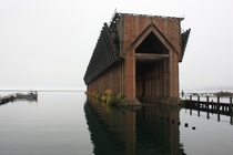 Abandoned ore dock Marquette MI 