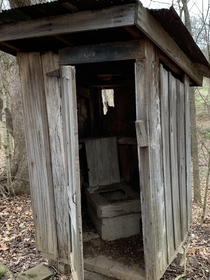 Abandoned Outhouse part  rural Illinois