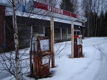 Abandoned petrol station in Southern Finland 