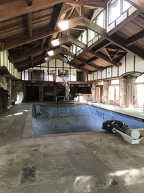 Abandoned pool house