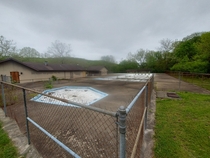 Abandoned pool in Babler State Park near St Louis MO 