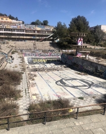 Abandoned pool outside of Barcelona