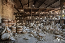 Abandoned pottery factory in England 
