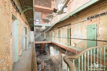 Abandoned prison with pastel colours France 
