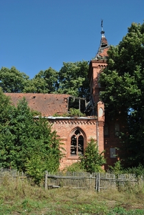 Abandoned Prussian church form  Poland
