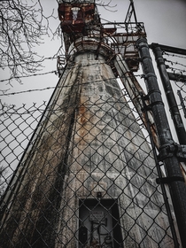 Abandoned radar tower in New England