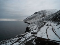 Abandoned Railroad from Grumant Svalbard x-post rpics