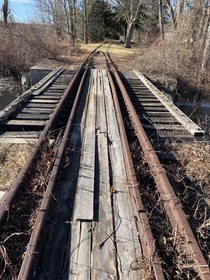 Abandoned railway In Massachusetts