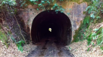 Abandoned railway tunnel Devon England