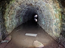 Abandoned Railway Tunnel on a Mountain  year old Tramroad tunnel  x  OC