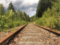 Abandoned railwaytracks near mye home Norway x