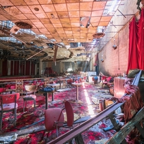 Abandoned resort ballroom