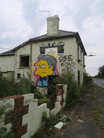 Abandoned roadside pub in Hertfordshire UK