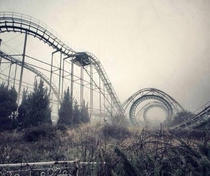 Abandoned roller coaster 