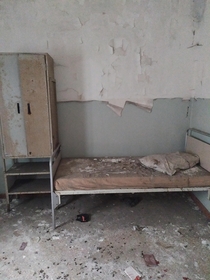 Abandoned room in a sanatorium near Verona Italy