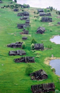 Abandoned Russian village Karelia  